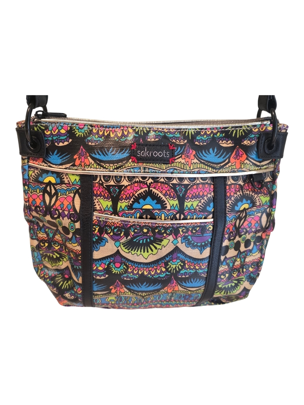 Sakroots Multicolor Pattern Crossbody Bag